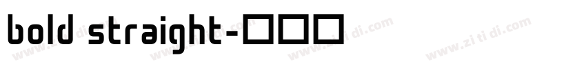 bold straight字体转换